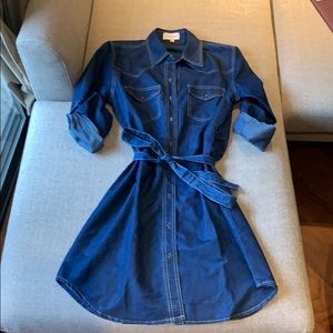 Denim shirt dress - like new!